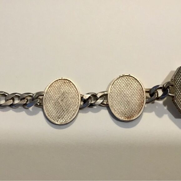 Solid Sterling Silver Religious bracelet 40 grams - Picture 4 of 8